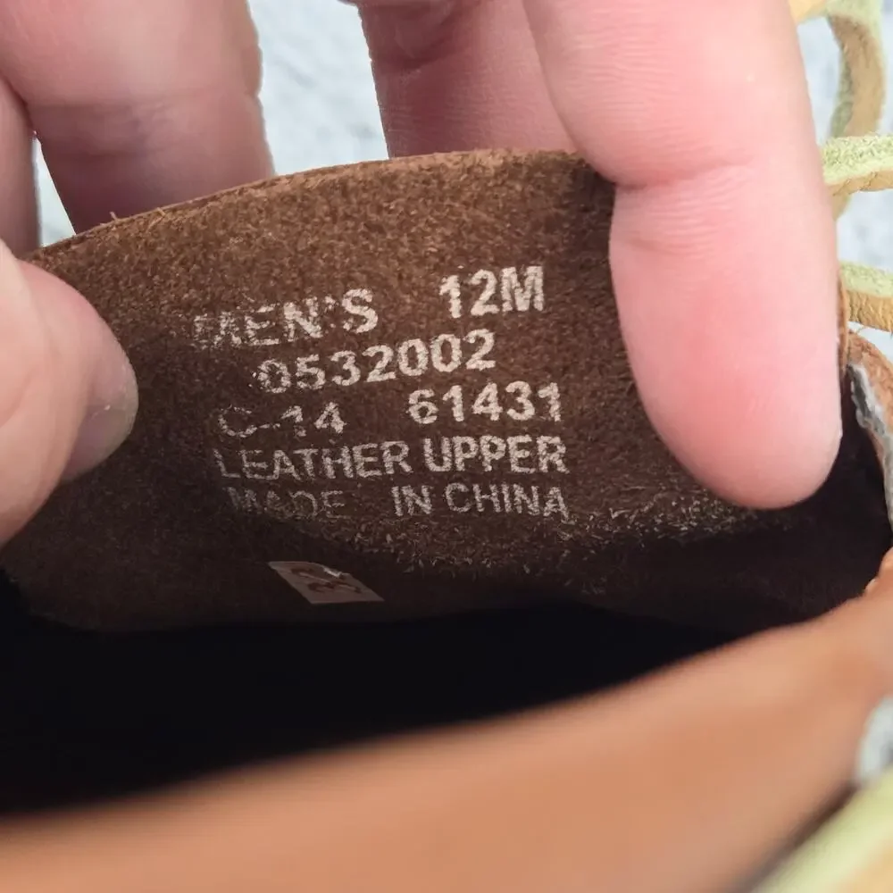 Sperry Top Sider Men 12M Authentic Original 2-Eye Brown Leather Casual Boat Shoe